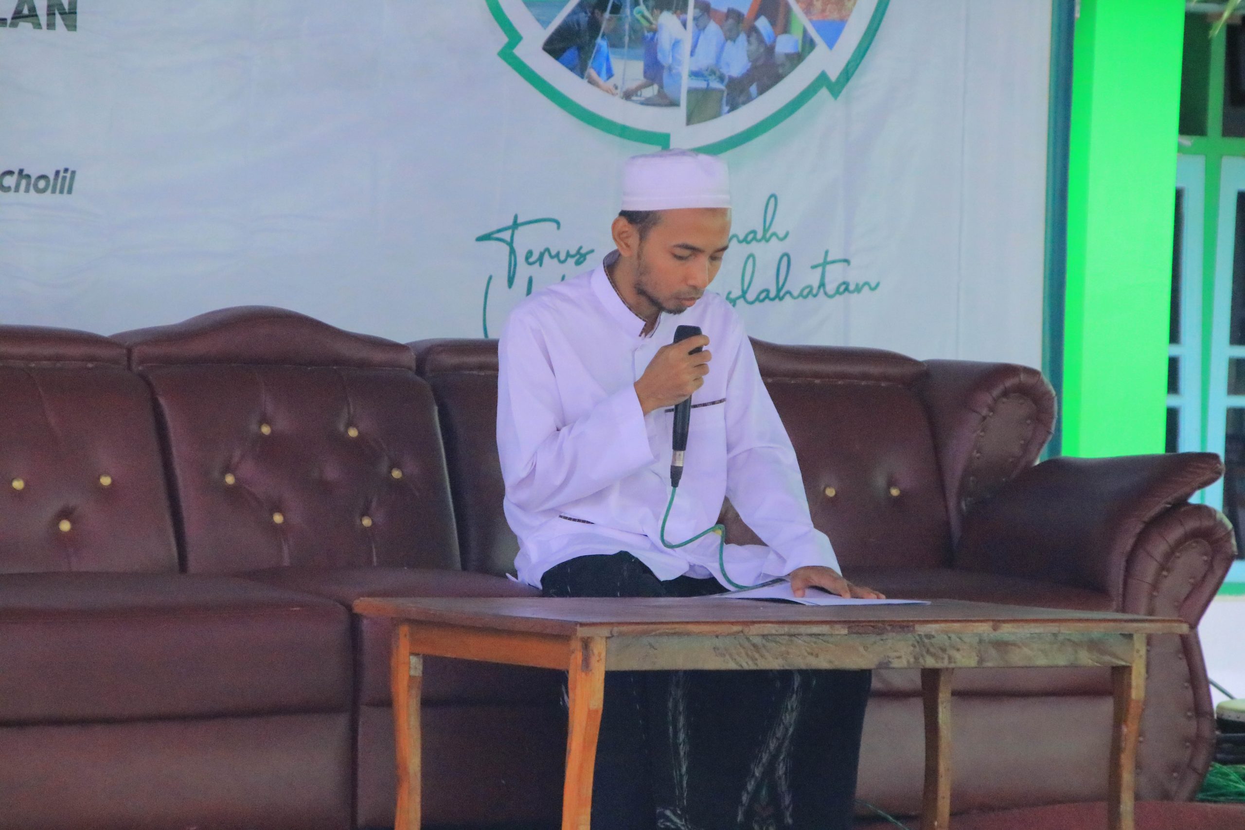 pembacaan taujihad pengasuh oleh RKH. Fakhruddin Aschal